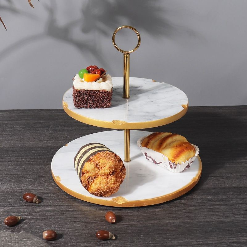 2 tier dessert tray